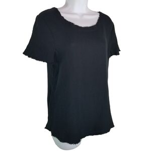 NIC + ZOE black onyz double gauze tee